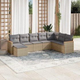 Garden sofa set with beige cushions mix 8 pieces PE rattan by , Garden sets - Ref: Foro24-3226248, Price: 520,51 €, Discount: %