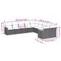 Gartensofa-Set 10-teilig mit schwarzen synthetischen Rattankissen von , Gartensets - Ref: Foro24-3226350, Preis: 655,63 €, Ra...