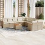 11-teiliges Gartensofa-Set mit beigen synthetischen Rattankissen von , Gartensets - Ref: Foro24-3226359, Preis: 804,81 €, Rab...