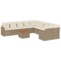 Set de sofás de jardín 11pzas con cojines ratán sintético beige de , Conjuntos de jardín - Ref: Foro24-3226359, Precio: 847,9...