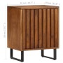 Mesita de noche madera maciza de mango 40x30x50 cm de vidaXL, Mesitas de noche - Ref: Foro24-247942, Precio: 117,44 €, Descue...