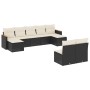 8-teiliges Gartensofa-Set und schwarze synthetische Rattankissen von , Gartensets - Ref: Foro24-3226371, Preis: 494,89 €, Rab...