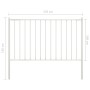 Fence panel and posts white powder coated steel 1.7x1m by vidaXL, fence panels - Ref: Foro24-145216, Price: 61,72 €, Discount: %