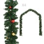 Christmas garlands with balls 4 units green PVC 270 cm by vidaXL, Festive decorations - Ref: Foro24-284309, Price: 54,99 €, D...