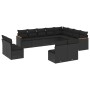 Gartensofa-Set 12-teilig mit schwarzen synthetischen Rattankissen von , Gartensets - Ref: Foro24-3226468, Preis: 681,97 €, Ra...