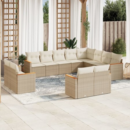 12-piece garden sofa set and brown synthetic rattan cushions by , Garden sets - Ref: Foro24-3226513, Price: 1,00 €, Discount: %