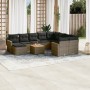 11-piece garden sofa set and gray synthetic rattan cushions by , Garden sets - Ref: Foro24-3226564, Price: 662,64 €, Discount: %