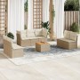 Garden sofa set with beige cushions 8 pcs PE rattan by , Garden sets - Ref: Foro24-3255897, Price: 634,77 €, Discount: %