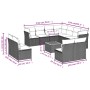 Garden sofa set 12 pieces with black synthetic rattan cushions by , Garden sets - Ref: Foro24-3256035, Price: 640,32 €, Disco...