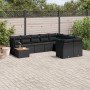 Gartensofa-Set 10-teilig mit schwarzen synthetischen Rattankissen von , Gartensets - Ref: Foro24-3256153, Preis: 666,42 €, Ra...