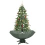 Árbol de Navidad con nieve con base en paraguas verde 170 cm de vidaXL, Arboles de navidad - Ref: Foro24-284335, Precio: 185,...