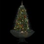 Weihnachtsbaum mit Schnee mit Sockel aus grünem Regenschirm 170 cm von vidaXL, Weihnachtsbäume - Ref: Foro24-284335, Preis: 2...