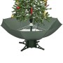 Weihnachtsbaum mit Schnee mit Sockel aus grünem Regenschirm 170 cm von vidaXL, Weihnachtsbäume - Ref: Foro24-284335, Preis: 1...