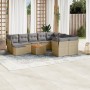 Garden sofa set with beige cushions mix 11 pieces PE rattan by , Garden sets - Ref: Foro24-3256304, Price: 738,14 €, Discount: %