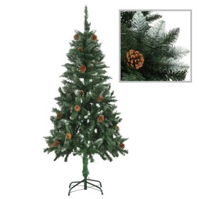 Árbol de Navidad artificial con piñas y brillo blanco 150 cm de vidaXL, Arboles de navidad - Ref: Foro24-284317, Precio: 42,5...