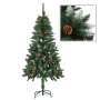 Künstlicher Weihnachtsbaum mit Tannenzapfen und weißem Glitzer 150 cm von vidaXL, Weihnachtsbäume - Ref: Foro24-284317, Preis...