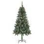 Künstlicher Weihnachtsbaum mit Tannenzapfen und weißem Glitzer 150 cm von vidaXL, Weihnachtsbäume - Ref: Foro24-284317, Preis...