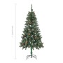 Künstlicher Weihnachtsbaum mit Tannenzapfen und weißem Glitzer 150 cm von vidaXL, Weihnachtsbäume - Ref: Foro24-284317, Preis...