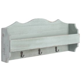 Green wooden wall coat rack 50x10x23 cm by vidaXL, Hat and coat racks - Ref: Foro24-284232, Price: 31,29 €, Discount: %