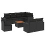 8-piece garden sofa set and black synthetic rattan cushions by , Garden sets - Ref: Foro24-3256545, Price: 671,62 €, Discount: %