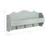 Perchero de pared de madera verde 50x10x23 cm de vidaXL, Percheros para sombreros y abrigos - Ref: Foro24-284232, Precio: 31,...