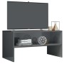 Mueble de TV madera contrachapada gris brillante 80x40x40 cm de vidaXL, Muebles TV - Ref: Foro24-800062, Precio: 40,18 €, Des...