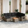 8-teiliges Gartensofa-Set und graue synthetische Rattankissen von , Gartensets - Ref: Foro24-3257012, Preis: 538,72 €, Rabatt: %