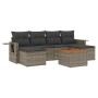 7-piece garden sofa set with gray PE rattan cushions by , Garden sets - Ref: Foro24-3257019, Price: 453,56 €, Discount: %