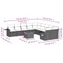 11-teiliges Gartensofa-Set und schwarze synthetische Rattankissen von , Gartensets - Ref: Foro24-3257084, Preis: 761,97 €, Ra...