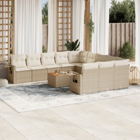 12-piece garden sofa set and brown synthetic rattan cushions by , Garden sets - Ref: Foro24-3257122, Price: 1,00 €, Discount: %