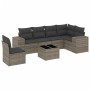 7-piece garden sofa set with gray PE rattan cushions by , Garden sets - Ref: Foro24-3254977, Price: 511,54 €, Discount: %