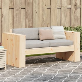 2-seater garden sofa solid pine wood 134x60x62 cm by , Outdoor sofas - Ref: Foro24-832369, Price: 117,50 €, Discount: %