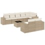 9-piece garden sofa set with beige synthetic rattan cushions by , Garden sets - Ref: Foro24-3255165, Price: 774,69 €, Discoun...