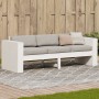 3 seater garden sofa solid white pine wood 189x60x62 cm by , Outdoor sofas - Ref: Foro24-832374, Price: 180,48 €, Discount: %