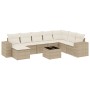 Set de sofás de jardín 9 pzas con cojines ratán sintético beige de , Conjuntos de jardín - Ref: Foro24-3255305, Precio: 711,4...