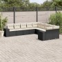 Garden sofa set 10 pieces with black synthetic rattan cushions by , Garden sets - Ref: Foro24-3255443, Price: 596,99 €, Disco...