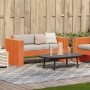 2-seater garden sofa in wax brown pine wood 134x60x62 cm by , Outdoor sofas - Ref: Foro24-844625, Price: 114,28 €, Discount: %