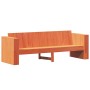 3-seater garden sofa in wax brown pine wood 189x60x62 cm by , Outdoor sofas - Ref: Foro24-844627, Price: 147,99 €, Discount: %