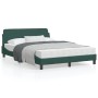 Dark green velvet bed frame with headboard 120x200 cm by , Beds and slatted bases - Ref: Foro24-373155, Price: 141,22 €, Disc...