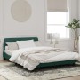 Dark green velvet bed frame with headboard 120x200 cm by , Beds and slatted bases - Ref: Foro24-373155, Price: 141,22 €, Disc...