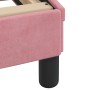 Pink velvet bed frame with headboard 120x200 cm by , Beds and slatted bases - Ref: Foro24-373157, Price: 197,99 €, Discount: %