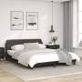 Estructura de cama con cabecero cuero sintético negro 160x200cm de , Camas y somieres - Ref: Foro24-373218, Precio: 159,01 €,...