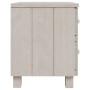 Mesitas de noche 2 uds HAMAR pino macizo blanco 40x35x44,5 cm de vidaXL, Mesitas de noche - Ref: Foro24-340409, Precio: 64,48...