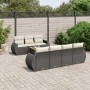 8-piece garden sofa set and black synthetic rattan cushions by , Garden sets - Ref: Foro24-3257239, Price: 536,61 €, Discount: %