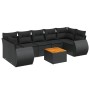 8-teiliges Gartensofa-Set und schwarze synthetische Rattankissen von , Gartensets - Ref: Foro24-3257245, Preis: 542,61 €, Rab...