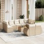 Gartensofa-Set mit beigen Kissen, 10-teilig, synthetisches Rattan von , Gartensets - Ref: Foro24-3257486, Preis: 842,08 €, Ra...