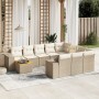 11-teiliges Gartensofa-Set mit beigen synthetischen Rattankissen von , Gartensets - Ref: Foro24-3257962, Preis: 804,99 €, Rab...