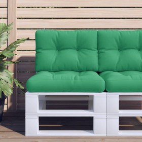 Cushions for pallets 2 units green fabric by , Cushions for chairs and sofas - Ref: Foro24-314503, Price: 33,99 €, Discount: %