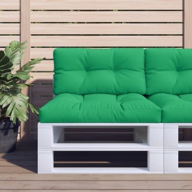 Cushion for pallet sofa green fabric 80x40x12 cm by , Cushions for chairs and sofas - Ref: Foro24-314467, Price: 19,99 €, Dis...