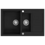 Kitchen sink with 2 black granite bowls by , Sinks - Ref: Foro24-142950, Price: 196,35 €, Discount: %